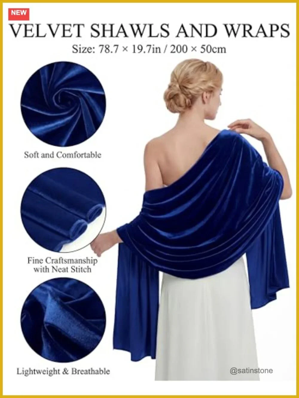 Velvet Shawl Wrap for Women, Evening Dress Cover Up, Scarf Bridal Formal,